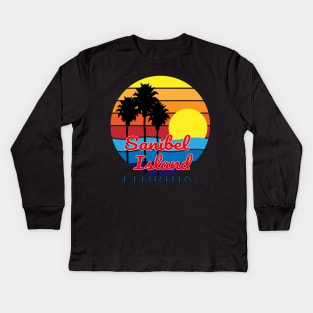 Sanibel Island Florida Kids Long Sleeve T-Shirt